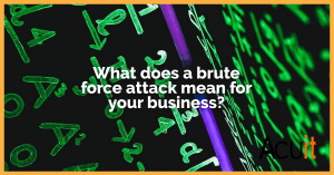 What does a brute force attack mean for your business